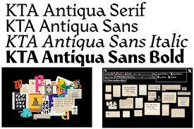 Пример шрифта KTA Antiqua